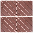 thumbnail image 4 of Interlocking Deck Tiles Coffee High-density Plastic 4Set 9.8x9.8in, 4 of 7