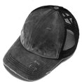thumbnail image 2 of Casquette de Baseball en Forme de Queue de Poney Chapeau de Soleil de Camionneur Réglable en Maille à Gros Chignon, 2 of 4