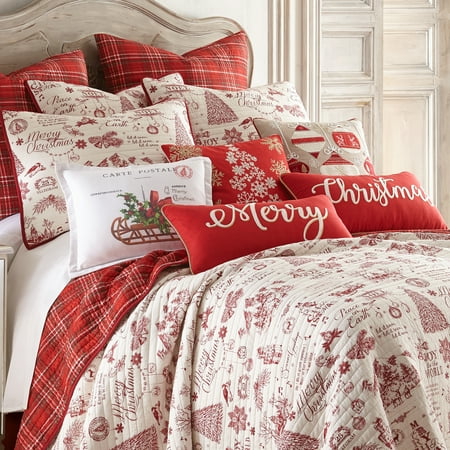 Levtex Home - Yuletide Quilt Set - King Quilt (106x92in.) + Two King ...