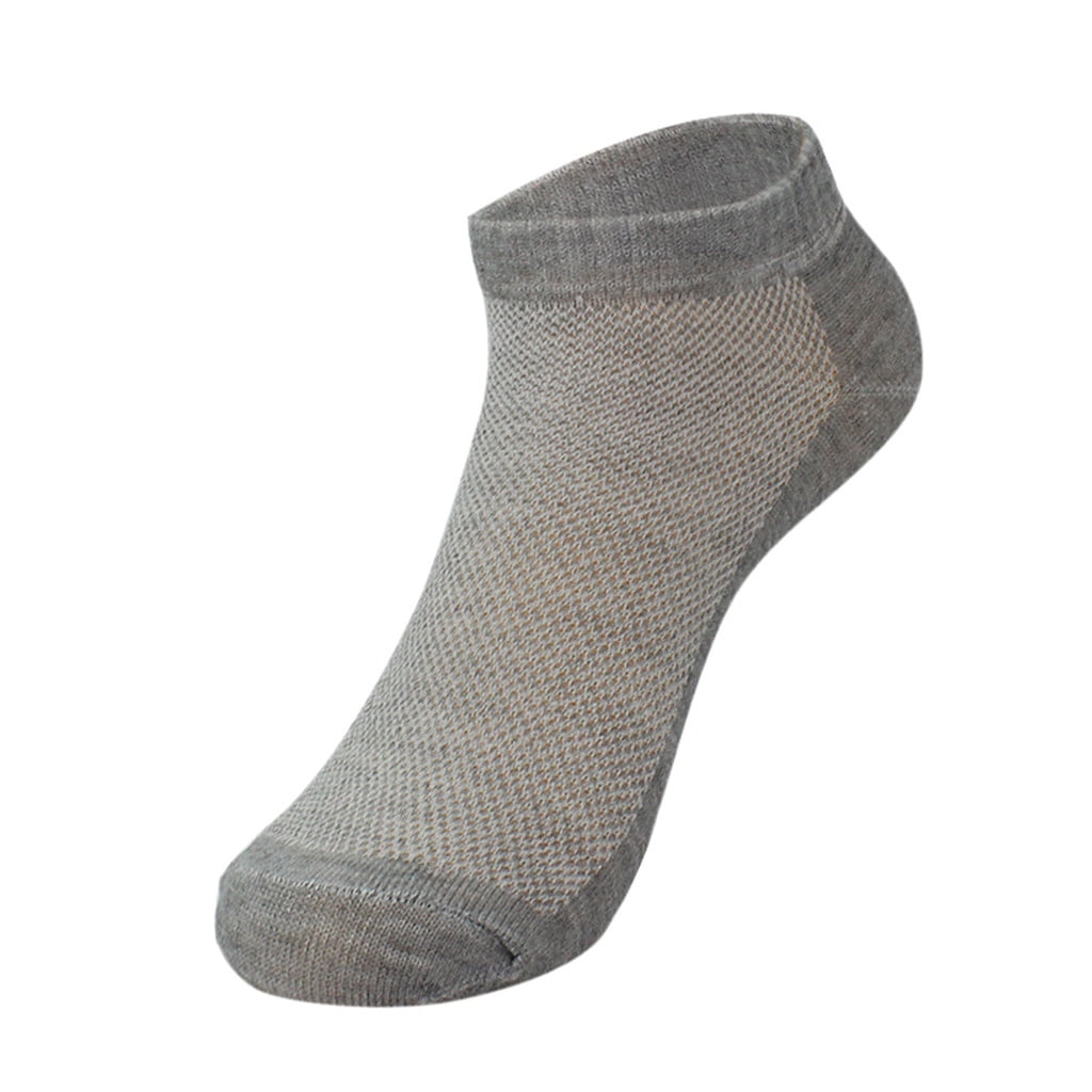 4 Pairs Bamboo Fiber Ultra-thin Elastic Silky Short Silk Stockings Men Socks C2 