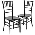 thumbnail image 1 of 2 Pk. HERCULES PREMIUM Series Black Resin Stacking Chiavari Chair, 1 of 9