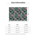 thumbnail image 5 of Yiaed Rose Flowers Print Blanket Throw Blanket Soft Cozy Flannel Blanket for Home Bed Sofa Couch Chair-60"x50", 5 of 6