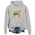 thumbnail image 4 of Womens Sea Turtle Print Hoodies Long Sleeve Hooded Sweatshirt Fall Casual Pullover, 4 of 5