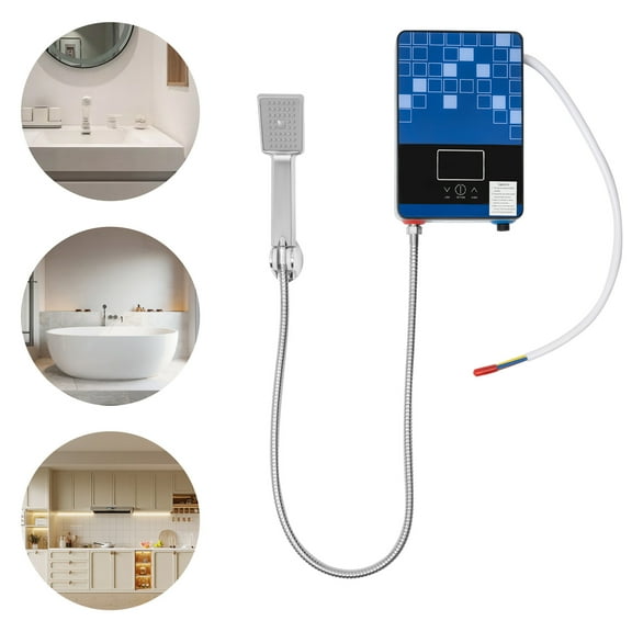 Electric Instant Hot Water Heater, IPX4 Waterproof, LED Display Screen, Tankless Boiler for Bathroom Shower 4500W 110V AC