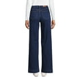 thumbnail image 2 of Lands' End Women's Petite Recover High Rise Wide Leg Blue Jeans, 2 of 3