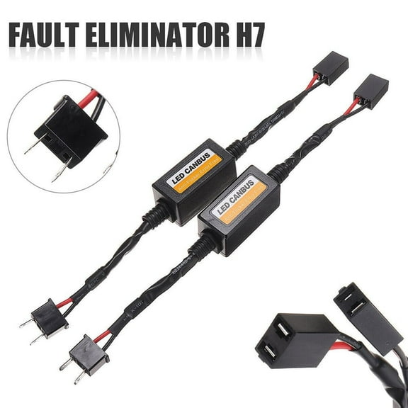 2pcs H7 Headlight LED Canbus Der Canceller Error Free Resistor Anti Flicker