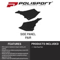 thumbnail image 2 of Polisport Motocross (MX) Replica Plastics Side Panels for Yamaha YZ 125/250 (2022-26), 125X/250X (2024-26) Dirt Bike – OEM Quality, Durable, Flexible & Perfect Fit – Black, 2 of 8