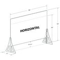 thumbnail image 6 of 30" x 40" New Counter Acrylic Shield, Plexiglass Protective Panel, Splash Guard. New Support Stands. Adjustable Heights. Acrylic .1875" Thick, 2-Pack, 6 of 9