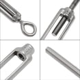 thumbnail image 4 of Paquete de 5 tensores M5, gancho y ojal de alta resistencia, cable de acero inoxidable, barandilla, kit de herrajes para cuerda de alambre, cadena de luz, alambre de tensión colgante, 4 of 5