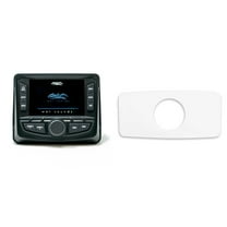 Wet Sounds WS-MC-2 With Marine SEADASH3W Universal Marine 3" Radio Dash Kit - White