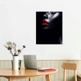 thumbnail image 2 of Nawypu Black Women Red Lips Fashion Art African Woman Room Makeup Wall Canvas Decor Canvas Wall Art Prints for Wall Decor Room Decor Bedroom Decor Gifts, 2 of 4