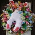 thumbnail image 3 of FYHALE Easter Bunny Butt Wreath for Front Door, Funny Bunny Bottom with Ears Spring Floral Wreath, Festive Easter Door Hanging Decoration for Wall Mantel Indoor Outdoor Decor, 3 of 6