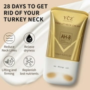 Ycz AH-8 Firming Neck Cream with Dual Roller Massager, Anti-Aging Moisturizer for Turkey Neck & Double Chin, V-Shape Lift & Tighten Formula, 4.23 fl.oz