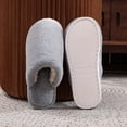 thumbnail image 3 of Dakaela Women's Fuzzy Slip on Slippers Warm Cozy Soft Plush House Shoes Lightweight Memory Foam Indoor Bedroom Slides Grey 7.5, 3 of 9