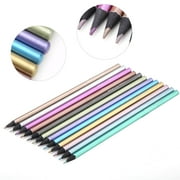 YLSHRF 12 Colors Metallic Pencils Non-toxic Black Wood Colored Pencils Set for Coloring Books ,Drawing Art Colored Set,Colored Pencil