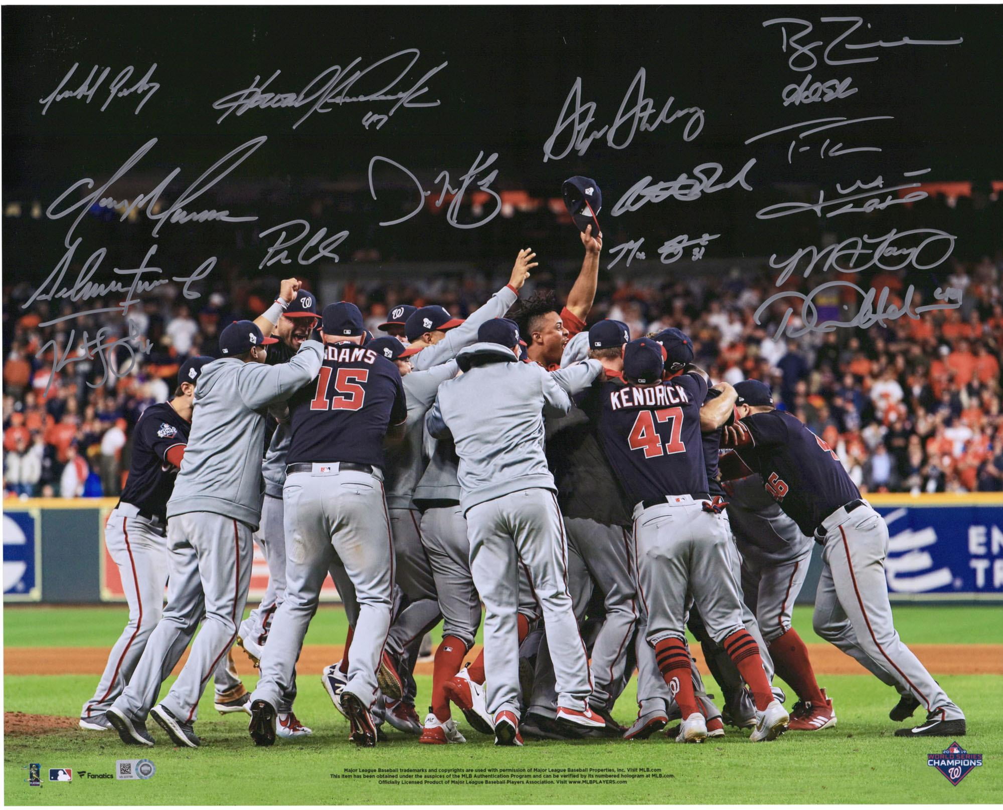 Fanatics Authentic Certified Patrick Corbin Washington Nationals Autographed 2019 World Series Champions Baseball
