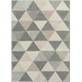 thumbnail image 2 of Well Woven Isometry Geometric Grey Triangle Area Rug 5x7 (5'3" x 7'3"), 2 of 8