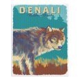 thumbnail image 2 of Denali National Park, Alaska, Wolf, Vivid Watercolor (1000 Piece Puzzle, Size 19x27, Challenging Jigsaw Puzzle for Adults and Family, Made in USA), 2 of 4