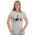 thumbnail image 3 of I Love Black Lives Racial Equality Womens Slim Fit Graphic Tee Brisco Brands X, 3 of 5
