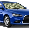 thumbnail image 4 of Haiem Lilies Flowers Car Windshield Sun Shade - Blocks UV Rays Sun Visor Protector, Sunshade to Keep Your Vehicle Cool, Universal Fit SUV Van Sedan-Medium, 4 of 7