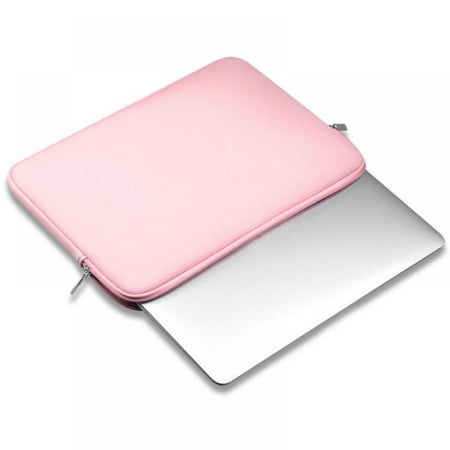 11-15.6 Inch Laptop Sleeve Case Protective Soft Sleeve Bag Case Cover for Macbook Apple Samsung Chromebook HP Acer Lenovo Laptop Notebook Pink