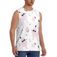 thumbnail image 2 of Pofeuu Cute Poodle Dog Print Men's Muscle T-Shirt, Sleeveless, Muscle Tank, Classic Muscle Tee Top For Men Casual Sleeveless Muscle T-Shirt Trendy Clothes-X-Large, 2 of 7