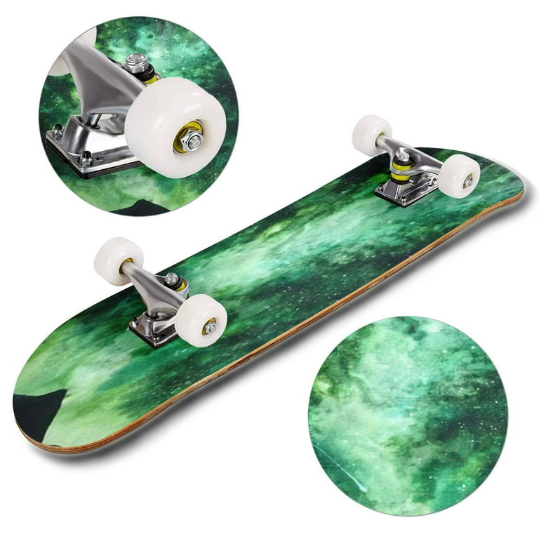 green galaxy Outdoor Skateboard Longboards 31 green galaxy Outdoor Skateboard Longboards 31