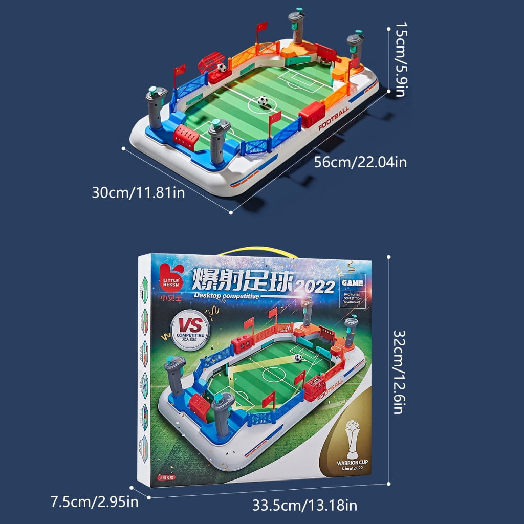 Miiottaa Children Tabletop Foosball Game Set 2 Player Competitive Learning Activity Toy