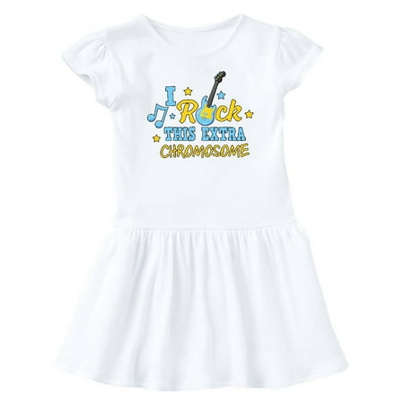 

Inktastic I Rock This Extra Chromosome Down Syndrome Awareness Gift Baby Girl Dress