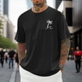 thumbnail image 2 of Wxolcjlv Men's T-Shirt Casual Graphic Print Short Sleeve Crew Neck Comfortable Daily Wear Stylish Tee,Size XXS-6XL, 2 of 4
