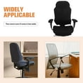 thumbnail image 2 of MRLESS 1 Set Computer Office Chair Cover with Armrest Covers Universal Washable Removable Rotating Boss Chair Slipcovers Soft Desk Chair Seat Protector Black, 2 of 9