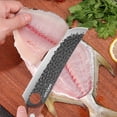 thumbnail image 6 of 4PCS Stainless Steel Chef Knife Set with Vegetable Chopper Utility Paring Knife Multipurpose Kitchen Accessories Meat Cleaver Boning Knife Bread and Fruit Knives for Cooking and Food Preparation, 6 of 9