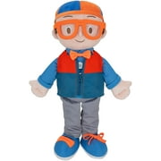 Blippi Get Ready and Play Plush - 20-inch Dress Up Plush with Sounds, Teaches Children to Tie Shoes, Button Shirts, Snap Suspenders, Zip Vest-Jacket, Roll Sleeves and Socks and More