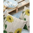 thumbnail image 3 of Outdoor Throw Pillow Cover Farmhouse Vintage Sunflowers on Wooden Grian Waterproof Cushion Covers 2 Pack Still Life Pillow Cases Home Decoration for Patio Garden Couch Sofa, 3 of 7