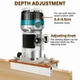 thumbnail image 6 of Uxgjfwu 2-in-1 Woodworking Slotting Bracket, Router Table Positioning Jig with Auxiliary Base, Wood Crafting Slot Cutting Guide Tool, 6 of 8
