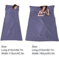 thumbnail image 4 of Sleeping Bag Liner Travel Camping Sheet Lightweight Hotel Sheet Compact Sleep Bag Sack Lightweight Breathable Liners Warm Roomy for Camping Youth Hostels Picnic Adult Compact Sacks, 4 of 7