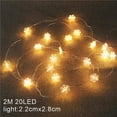 thumbnail image 2 of Toystoory Decoraciones navideñas Muñeco de nieve Papá Noel Cabeza de venado Led de alambre de cobre para el árbol de Kits de decoración para fiestas Numero 5 Toystoory HA043815-05, 2 of 2