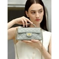 thumbnail image 6 of Genuine Leather Women's Bag Lambskin Shoulder Bag Crossbody Handbag Chain Purse Small, 6 of 8