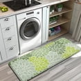 thumbnail image 3 of Green Floral and Petal Pattern Kitchen Rug Mat,Kitchen Runner Rugs Non Skid Washable,Decorative Kitchen Floor Mats for Kitchen,Sink,Laundry,17"x47.2", 3 of 7