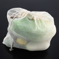 thumbnail image 4 of Bolsas de malla de algodón Bolsas de red reciclables para almacenamiento de compras de frutas y verduras ligeras 30 x 45 cm, 4 of 13