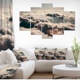 thumbnail image 1 of Sky above Dark Heavy Clouds - Contemporary Landscape Canvas Art, 1 of 3