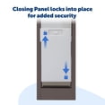 thumbnail image 5 of PetSafe Sliding Glass Pet Door for Dogs and Cats, Frame in Aluminum, 80 11/16 in, Large-Tall, Bronze, 5 of 9