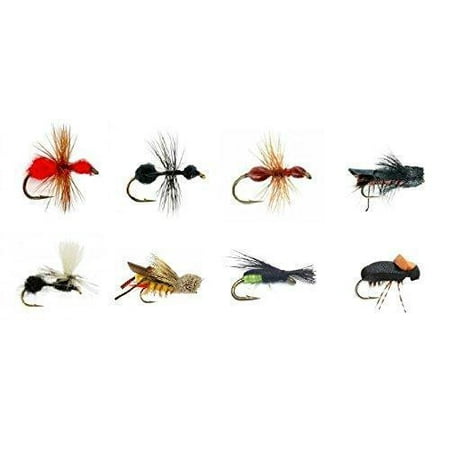 Fly Fishing Flies  ANTS, HOPPERS, AND BEETLES - 16 Total Flies in 8 Patterns - Sizes