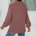 thumbnail image 6 of ZyeKqe Womens Long Sleeve Shirts Casual V Neck Sweatshirts Fall Fashion Loose Textured Tunic Tops Dressy Pullover, 6 of 9
