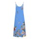 thumbnail image 4 of Puntoco Vestidos Mujer Verano Moda Mujer Verano Casual Estampado V-Cuello Camis Sin Mangas Chaleco Vestido Largo, 4 of 4