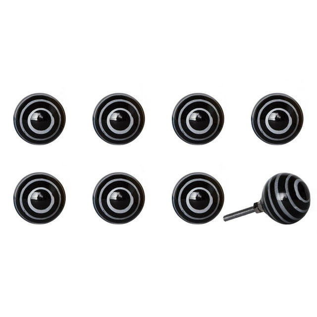 KNOB-IT VINTAGE HANDPAINTED CERAMIC KNOBS (8 Pack) K000001