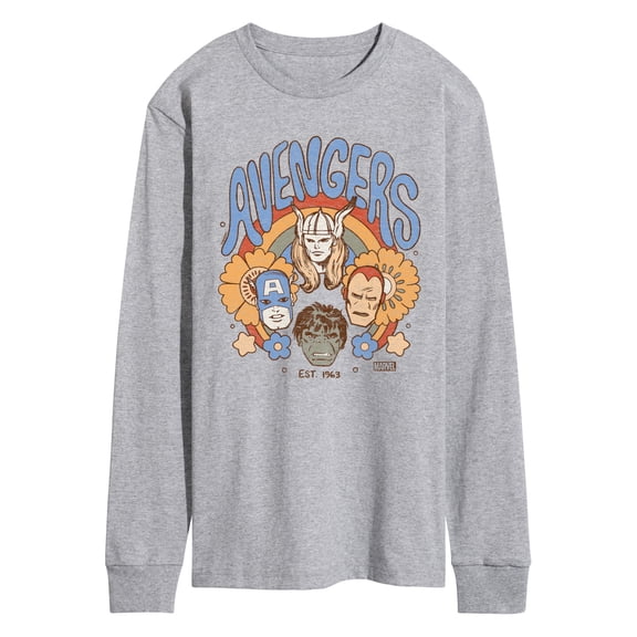 Marvel - Avengers Floral Long Sleeve Graphic T-Shirt