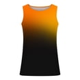 thumbnail image 2 of Mens Summer Beach Tank Tops Workout Muscle Gym Sleeveless T Shirts Crew Neck Gradient Tee Tops, 2 of 5