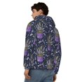 thumbnail image 4 of Honeii Lavender Flowers Print Hoodies for Men, Pullover & Full Zip, Breathable Zip up Hoodie, Sweatshirt-XX-Large, 4 of 5