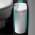 thumbnail image 4 of Automatic Waste Bin Large Capacity Garbage Can with Lid 12L Trash Can Rubbish Container for Toilet Household Office Kitchen Bedroom blanco perfecl bote de basura inteligente, 4 of 8